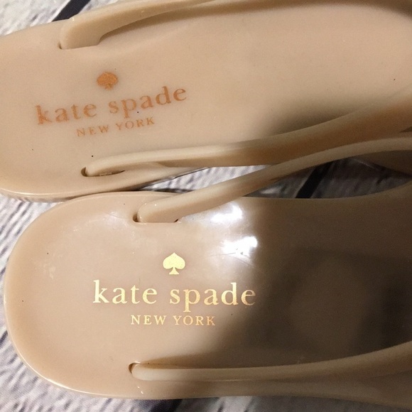 Kate SpadeDYI nude flip-flops w/box missing flower - Picture 2 of 5